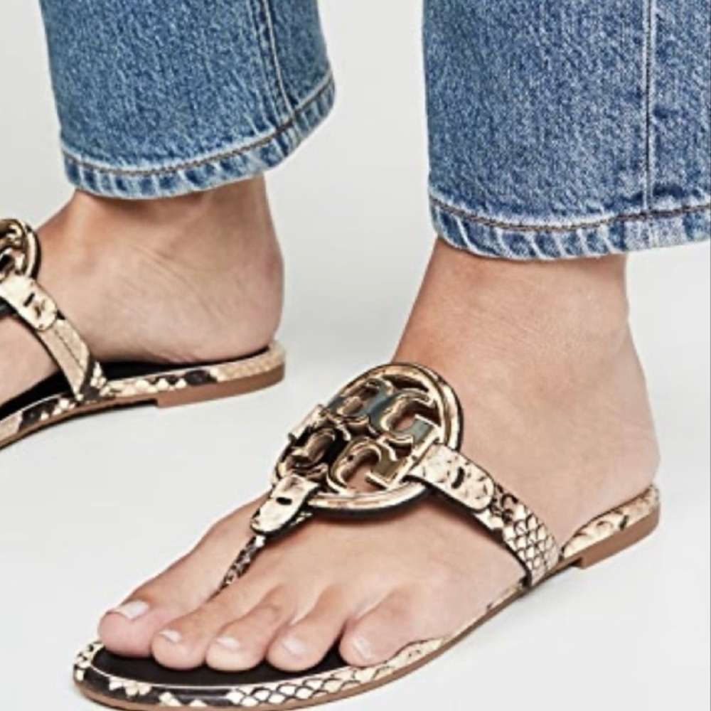 Tory Burch Embossed Snake Print Dessert Roccia Color